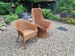 Luxe rotanstoelen fabr. Noordwolde, Huis en Inrichting, Stoelen, Ophalen, Twee, Overige kleuren, Vintage
