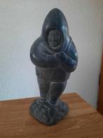 Speksteen beeld van Inuit eskimo 19 cm hoog, Verzamelen, Beelden en Beeldjes, Ophalen of Verzenden, Zo goed als nieuw, Mens