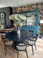 marmeren eettafel 6 personen, Huis en Inrichting, Tafels | Eettafels, Ophalen, Gebruikt, Rond, 100 tot 150 cm