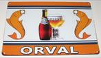 ORVAL BIER : Metalen Bord Orval - Belgisch Trappistenbier, Verzenden, Nieuw, Reclamebord, Plaat of Schild, Overige merken