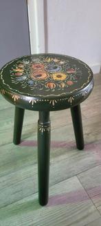 Planten krukje of krukje met schilderwerk, Ophalen, Zo goed als nieuw, Hout