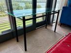 Glass side table, Ophalen, 100 tot 150 cm, Zo goed als nieuw, Glas