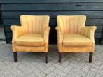 Set fauteuils, Huis en Inrichting, Ophalen, Gebruikt, 50 tot 75 cm, Leer