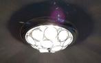 Exclusieve LED plafondlamp met chroom en kristal, Ophalen of Verzenden, Zo goed als nieuw, Glas, Kristal, exclusief, LED, verstelbaar