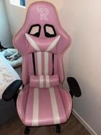 Roze bureaustoel gamestoel, Ophalen, Gebruikt, Roze