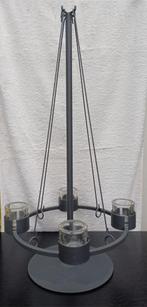 Advents kaarsstandaard, Ophalen of Verzenden, Zo goed als nieuw, Metaal, Minder dan 25 cm