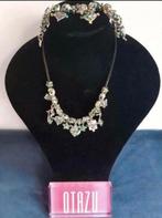 Otazo orachtige set ketting en armband groene steentjes, Overige materialen, Overige kleuren, Verzenden, Nieuw