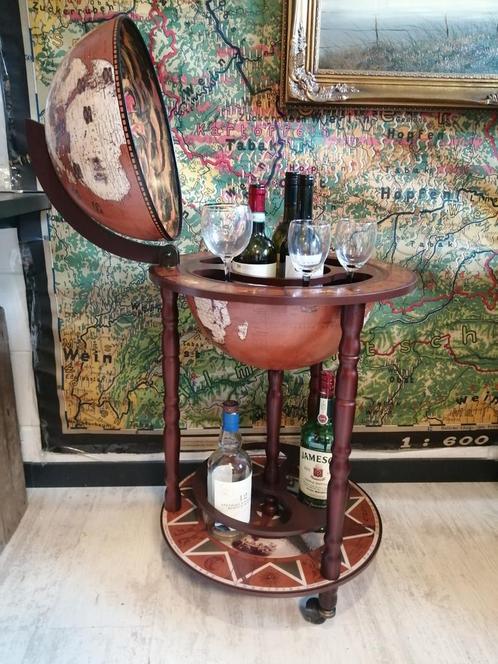 LAATSTE  GLOBEBAR BAR GLOBE WIJN BAR 90X45 CM NIEUW., Antiek en Kunst, Curiosa en Brocante, Ophalen of Verzenden