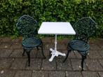 Bistro tuinset met 2 stoelen, Gebruikt, Ophalen, Aluminium