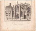 Amsterdam. De Engelsche Episcopale Kerk 1844, Antiek en Kunst, Kunst | Etsen en Gravures, Ophalen of Verzenden