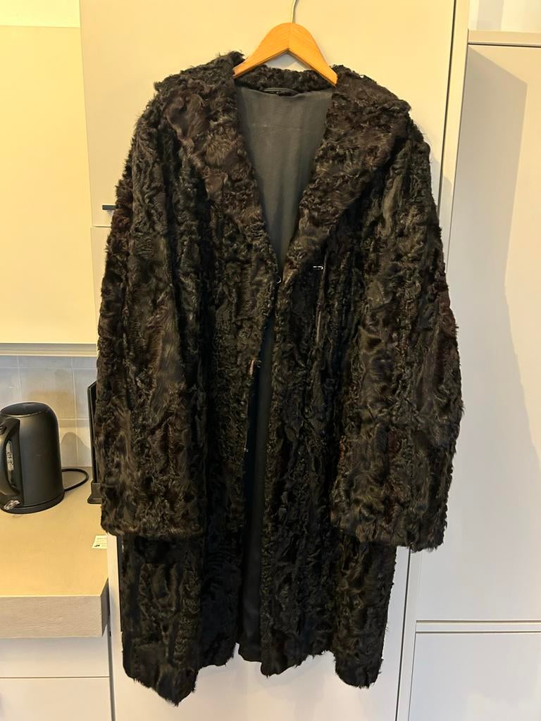 Vintage Bontjas maat xl, Ophalen, Carnaval, Maat 46/48 (XL) of groter, Kleding