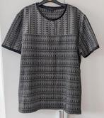 River Island Shirt Zwart | Witte Vierkantjes | Maat M, Ophalen of Verzenden, Zo goed als nieuw, Zwart