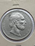 Rijksdaalder 1874 met klaverblad ruim zfr, Postzegels en Munten, Munten | Nederland, Koning Willem III, Zilver, Ophalen of Verzenden