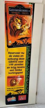 Disney Leeuwenkoning II Simba's Trots Promo Banner, V&D, Ophalen of Verzenden, Zo goed als nieuw, Film, Poster