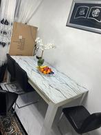 Eettafel marmer, Huis en Inrichting, Verzenden, 50 tot 100 cm, Zo goed als nieuw, Vijf personen of meer