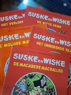 Suske en Wiske , Macabere Macralles, onbekende eiland,, Gelezen, Willy Vandersteen, Ophalen of Verzenden, Meerdere stripboeken