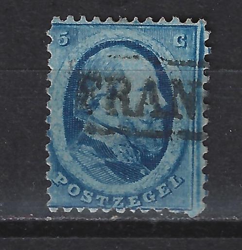 Nederland 4 gebruikt Willem III 1864 ; Nederland voor 10% CW, Postzegels en Munten, Postzegels | Nederland, Gestempeld, T/m 1940