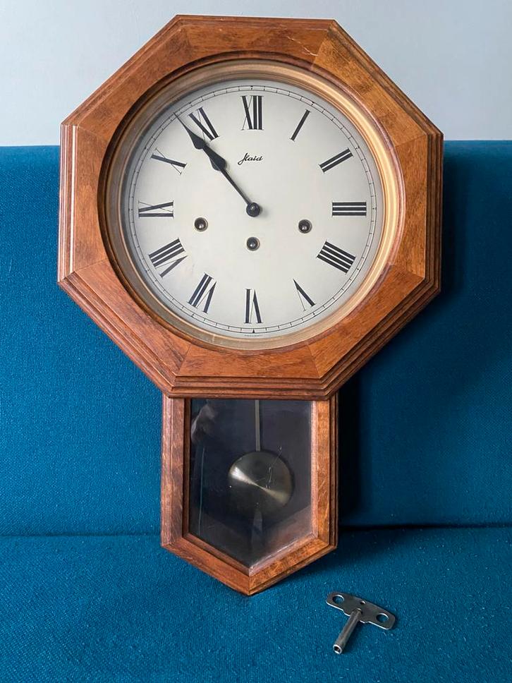 Haid wandklok/ pubklok, Antiek en Kunst, Antiek | Klokken, Ophalen of Verzenden