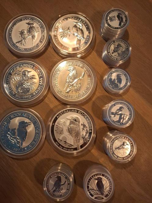 KOOKABURRA in 10 troy ounce. ( ZELDZAAM - KLEINE OPLAGE., Postzegels en Munten, Edelmetalen en Baren, Zilver, Ophalen of Verzenden
