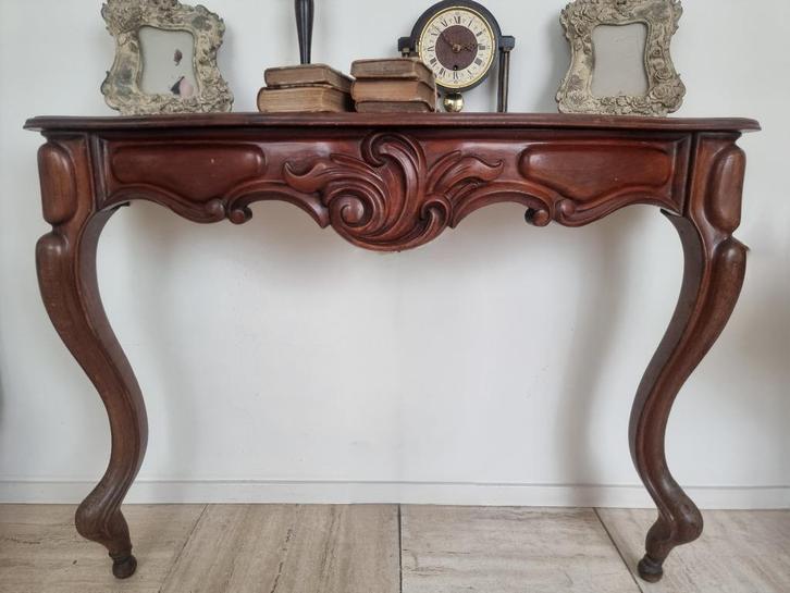Franse barok sidetable oud antiek brocante haltafel console, Antiek en Kunst, Curiosa en Brocante, Ophalen of Verzenden