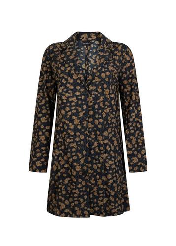 Ophilia a-lijn blazer met top, blauw/oker, ruime maat 50/52 beschikbaar voor biedingen
