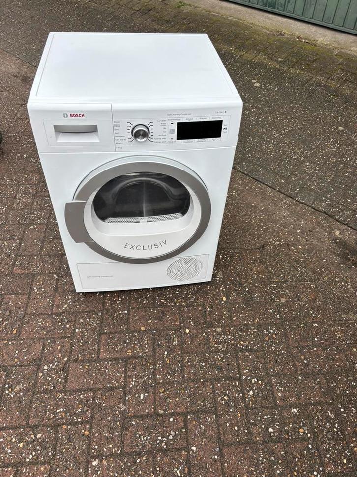 Bosch serie 8 warmtepompdroger 9kg A+++, Witgoed en Apparatuur, Wasdrogers, Refurbished, Condens, Voorlader, 8 tot 10 kg, 85 tot 90 cm