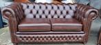 Chesterfield Springvale bankstel in nieuwstaat + Bezorging!!, Chesterfield, Rechte bank, Leer, Ophalen of Verzenden