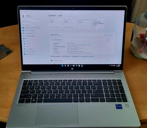 Hp laptop, probook, i7, 11th Gen, 16gb ram, 256gb ssd, 450g8, Computers en Software, Windows Laptops, Zo goed als nieuw, 15 inch