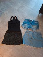 Zwart setje maat 40, spijkerbroek en rok maat 44, Kleding | Dames, Ophalen of Verzenden, Gedragen, Maat 42/44 (L), Zwart