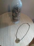 ketting met munt', Sieraden, Tassen en Uiterlijk, Overige materialen, Verstelbaar, Overige kleuren, Ophalen of Verzenden