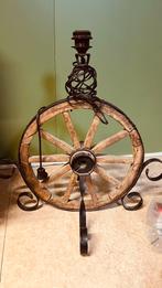 Retro lamp op wiel, Antiek en Kunst, Ophalen of Verzenden