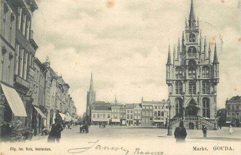 (379-229-041) Gouda Markt, Verzamelen, Ansichtkaarten | Nederland, Zuid-Holland, Verzenden