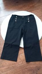 Zwarte broek maat 50 met gouden knopen, Zwart, Maat 46/48 (XL) of groter, Ophalen of Verzenden, Zo goed als nieuw
