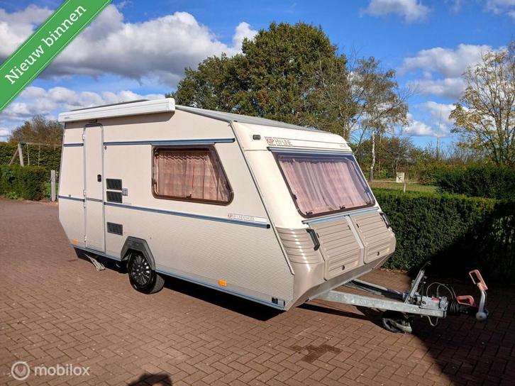 Kip Hy-Line KH 40 EK, Unieke Klassieker van 1ste Eigenaar!, Caravans en Kamperen, Caravans, Bedrijf, 750 - 1000 kg, Rondzit, Kip