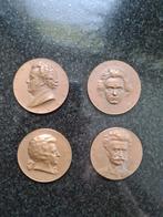 Bronzen medaille mozart strauss schubert beethoven, Postzegels en Munten, Ophalen of Verzenden, Brons