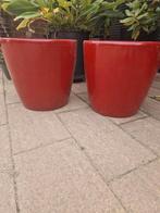 2 hele grote rode nieuwe plastic potten, Ophalen of Verzenden, Nieuw