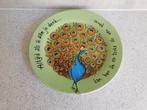 Bord 20,5 cm. Pauw Altijd als ik aan je denk Philip Hopman, Ophalen of Verzenden, Zo goed als nieuw, Bord(en), Overige stijlen