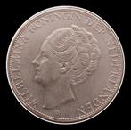 Zilveren Rijksdaalder Wilhelmina 1932b (grof haar)., Postzegels en Munten, Munten | Nederland, Zilver, 2½ gulden, Koningin Wilhelmina