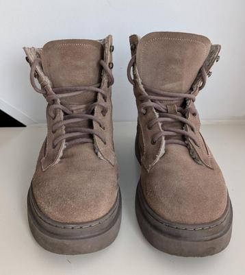 Manfield - Heren Taupe Suède Veterboots (gevoerd), maat 43 beschikbaar voor biedingen