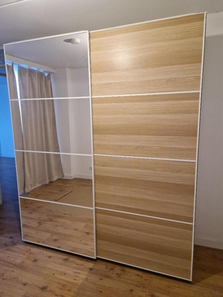 2 IKEA PAX Basiselement kledingkast, wit, 100x58x236 cm, Huis en Inrichting, Kasten | Kledingkasten, Zo goed als nieuw, 200 cm of meer