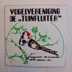 Oude sticker.  VOGELVERENIGING DE,,TUINFLUITER''. Haaren., Ophalen of Verzenden, Zo goed als nieuw, Overige typen