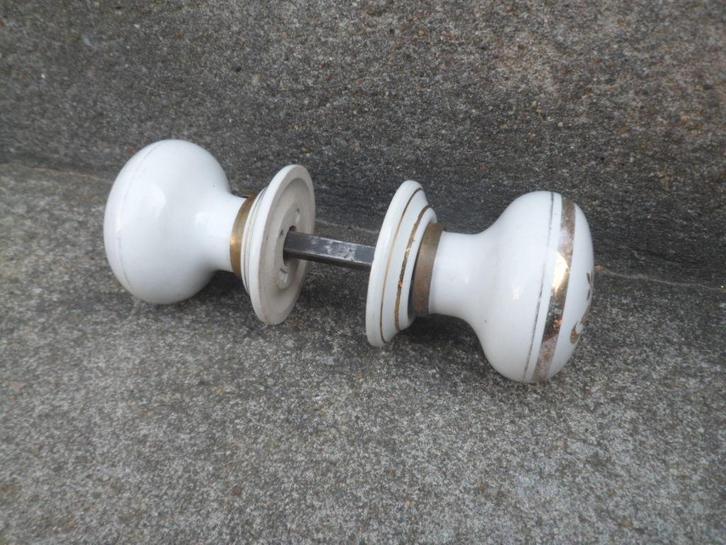 Vintage porselein deurknopkrukken bedstee deurkruk knop, Antiek en Kunst, Antiek | Porselein, Ophalen of Verzenden
