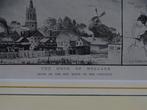 A5415 Hoek Van Holland Originele Anno 892 Oude Prent, Antiek en Kunst, Kunst | Schilderijen | Klassiek, Ophalen of Verzenden