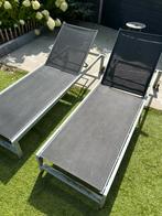Twee verstelbare ligbedden, Tuin en Terras, Ligbedden, Ophalen, Gebruikt