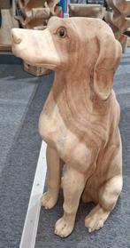 Suar houten Labrador Retriever snijwerk beeld 60 cm, Industrieel suar interieur, Info@industrieel-suar-interieur.nl, Nieuw, Ophalen of Verzenden