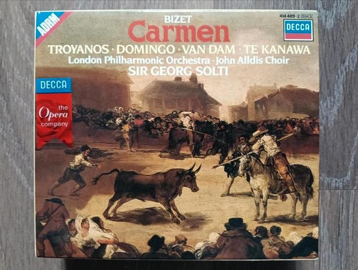 Bizet - Carmen - Solti - Decca - 3CD Boxset, Cd's en Dvd's, Cd's | Klassiek, Zo goed als nieuw, Opera of Operette, Romantiek, Met libretto