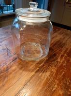 Mooie glazen voorraadpot stopfles pinda' peanuts, Ophalen of Verzenden