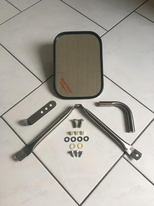 Te koop spiegel met bevestigings materialen (rvs) Universeel, Auto diversen, Overige Auto diversen, Ophalen of Verzenden
