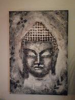 Boeddha schilderij 100x70, Schilderij, Ophalen of Verzenden, Zo goed als nieuw, 50 tot 75 cm