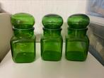 3 apotheek potten groen, Huis en Inrichting, Keuken | Potten en Pannen, Ophalen of Verzenden, Zo goed als nieuw, Overige materialen